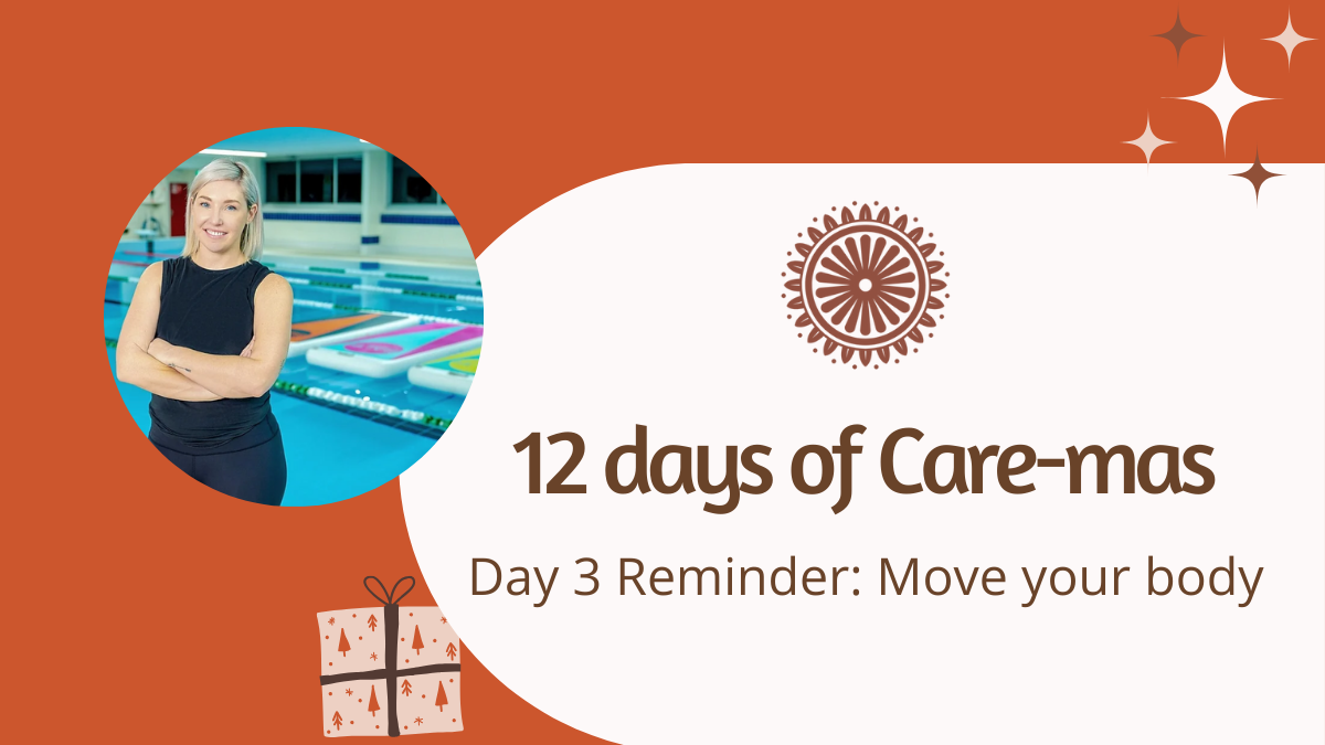 Jo from Salti People encourages you to move your body and reset this Christmas season. Read more about this self-care tip at www.shineomnatural.com.au/wisdom